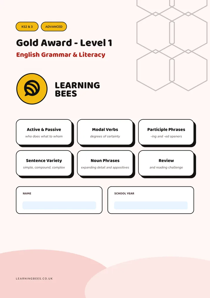 Gold Award workbook